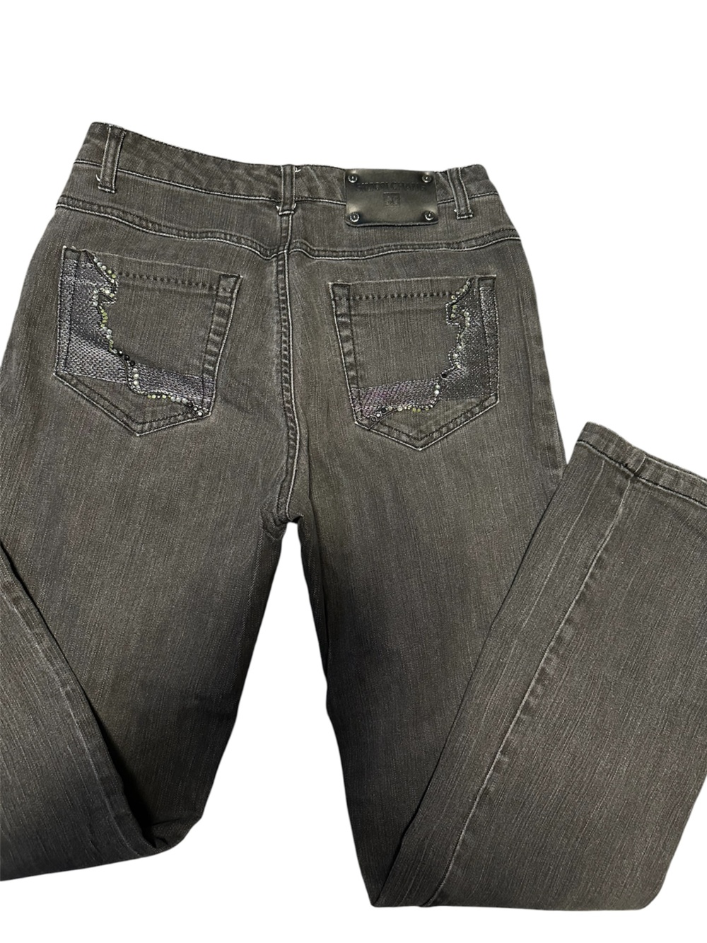 Simon Chang Black Denim Pants Size 4